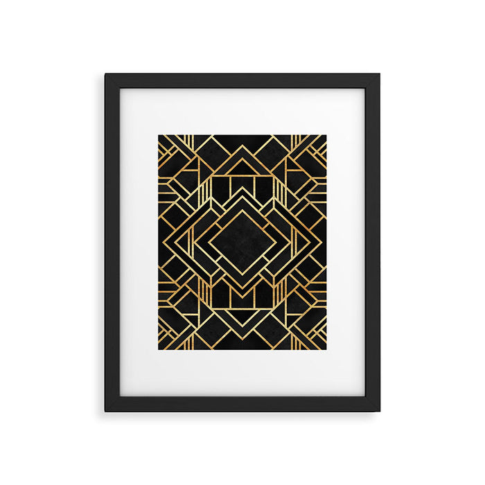 Art Deco Black Framed Art Print Gallery Image 1
