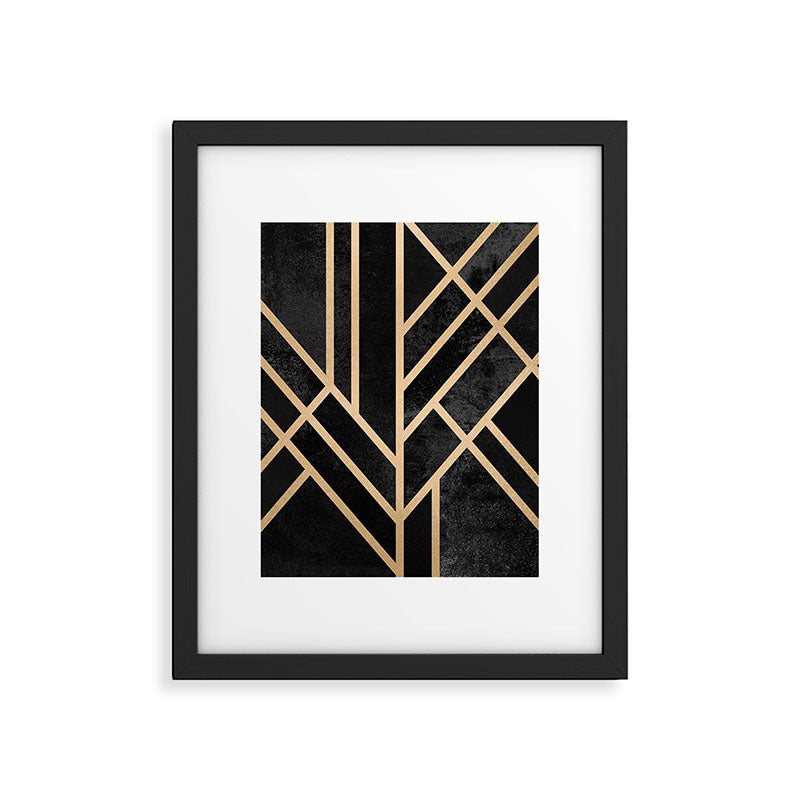 Art Deco Black Framed Art Print Gallery Image 4