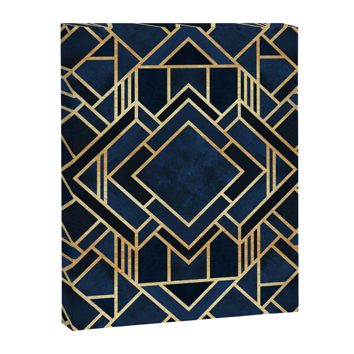 Art Deco Fancy Blue Canvas Print Gallery Image 8
