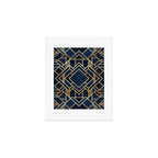 Art Deco Fancy Blue Art Print Gallery Image 1