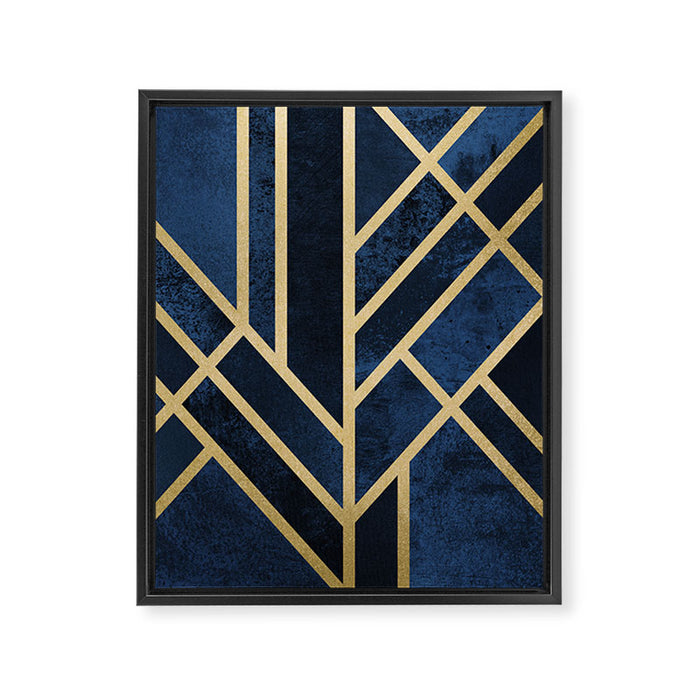 Art Deco Midnight Framed Canvas Print Gallery Image 1