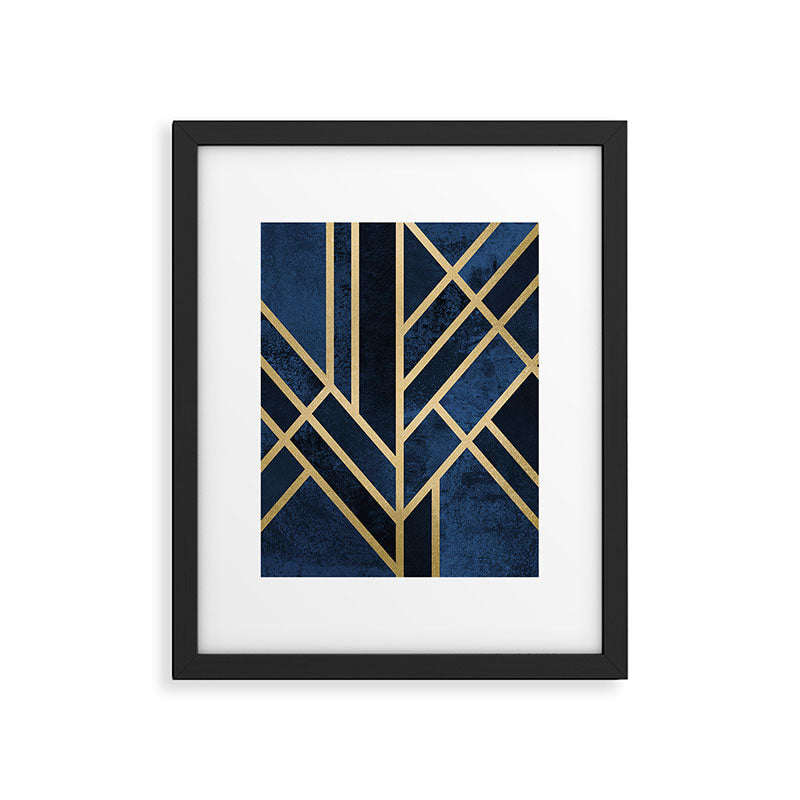 Art Deco Midnight Framed Art Print Gallery Image 6