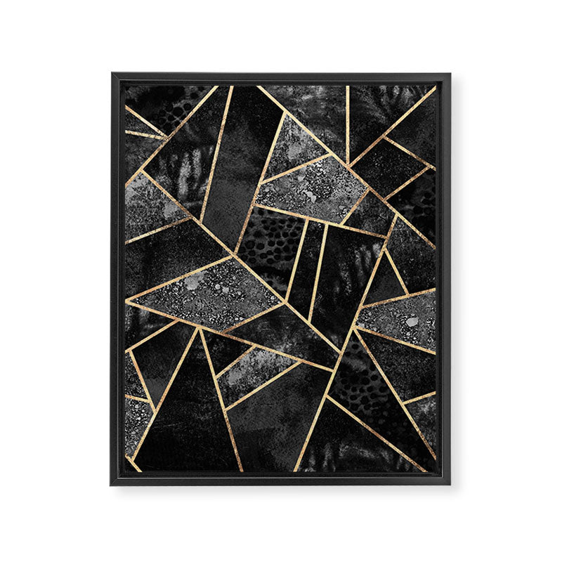 Black Stone 2 Framed Canvas Print Gallery Image 8