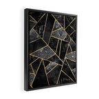Black Stone 2 Framed Canvas Print Gallery Image 2