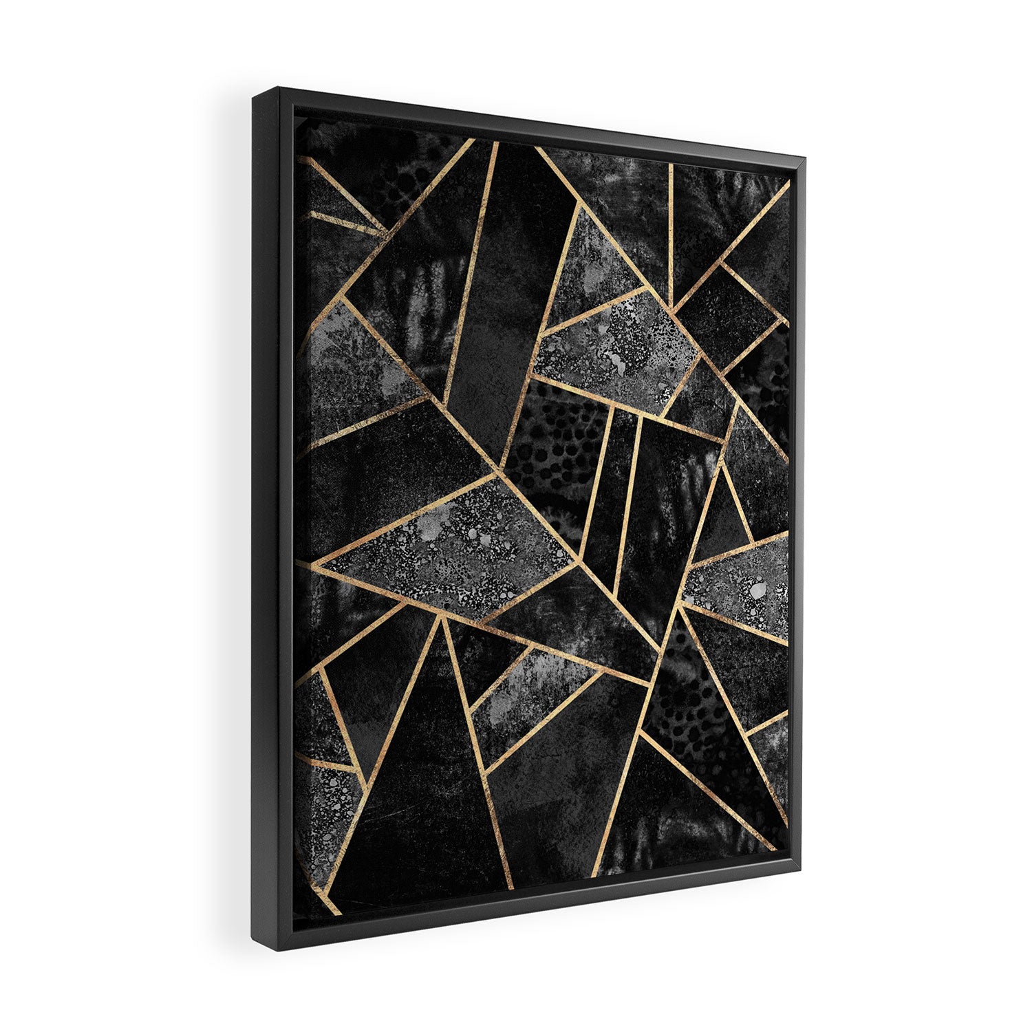Black Stone 2 Framed Canvas Print Gallery Image 2