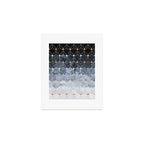 Blue Hexagons And Diamonds Art Print Gallery Image 1