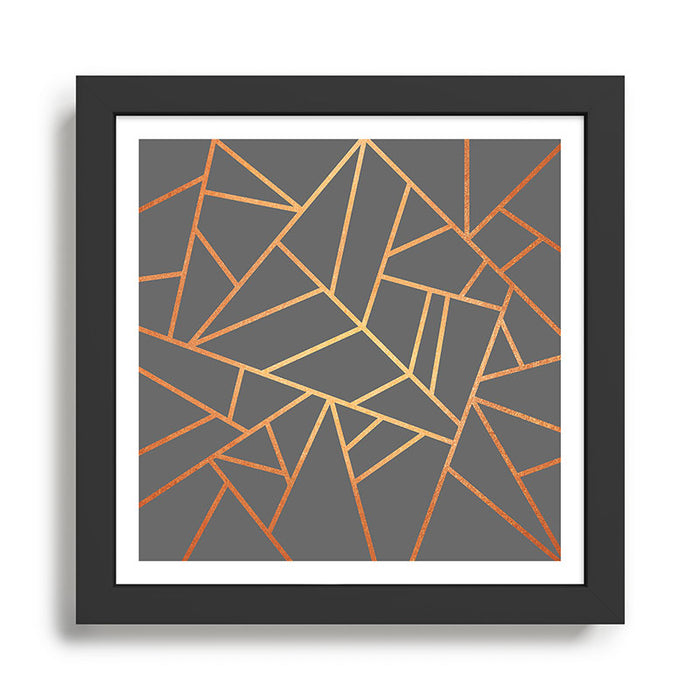 Copper And Grey Framed Art Print Gallery Image 1