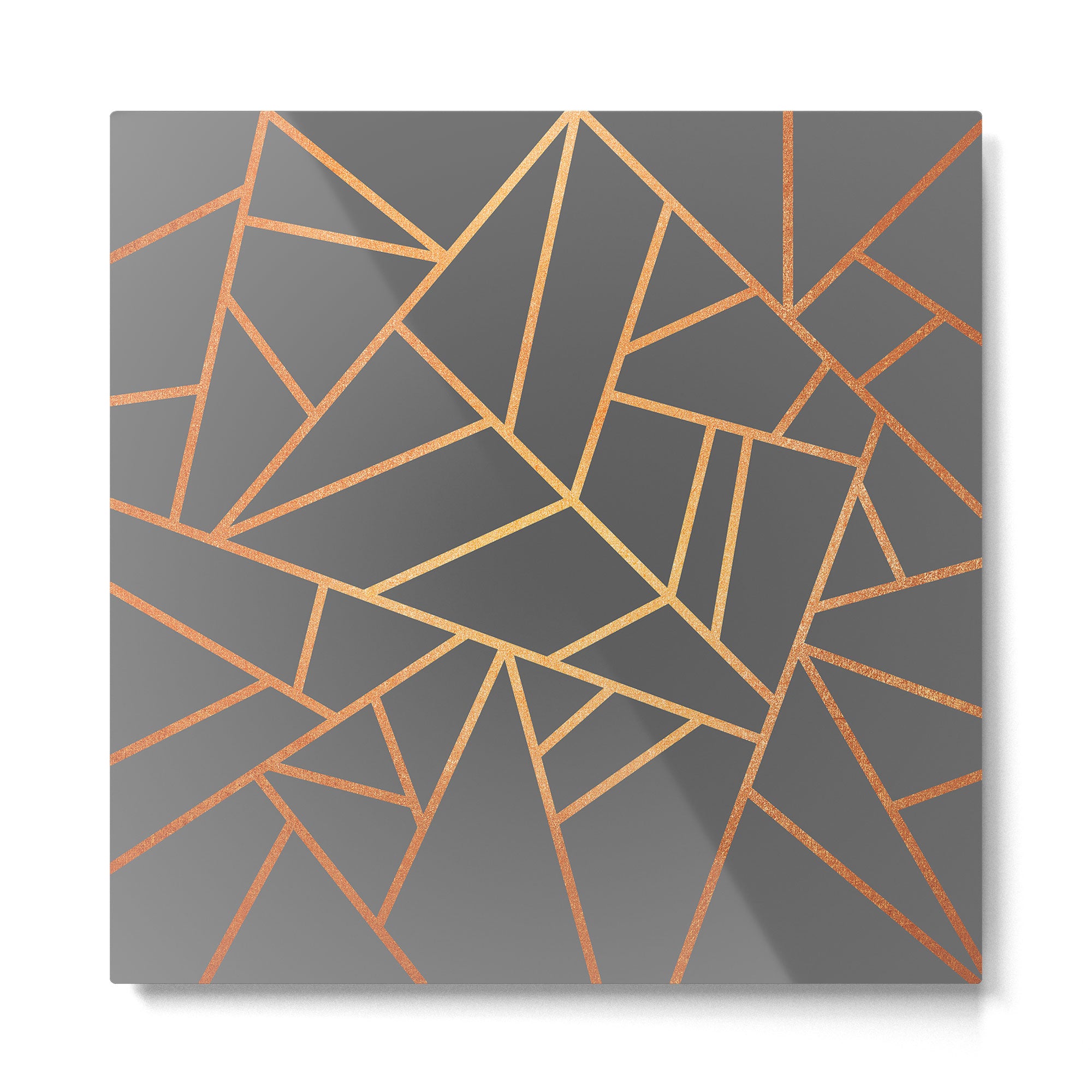 Copper And Grey Metal Print Gallery Image 2