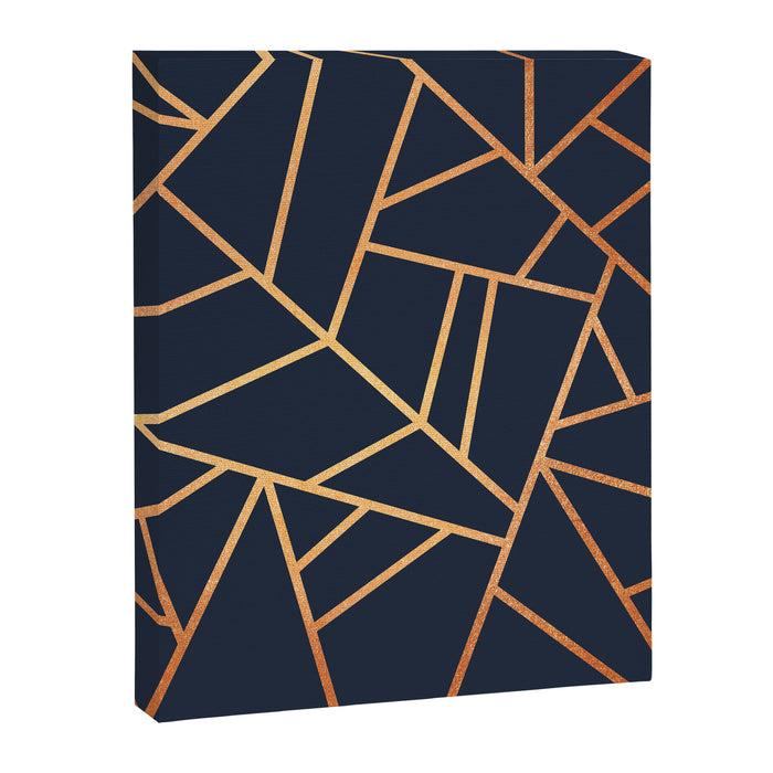 Copper and Midnight Navy Canvas Print Gallery Image 1