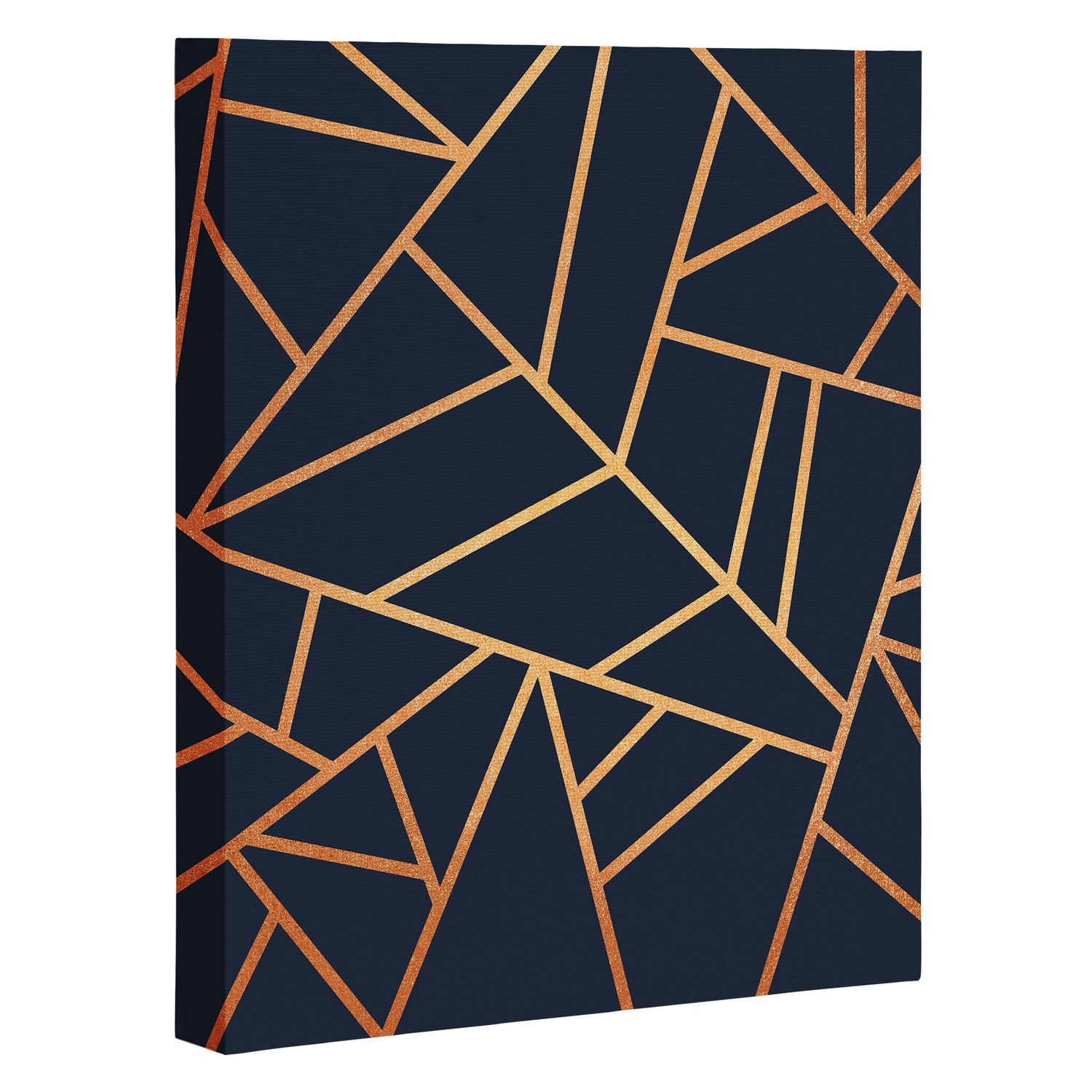 Copper and Midnight Navy Canvas Print Gallery Image 3