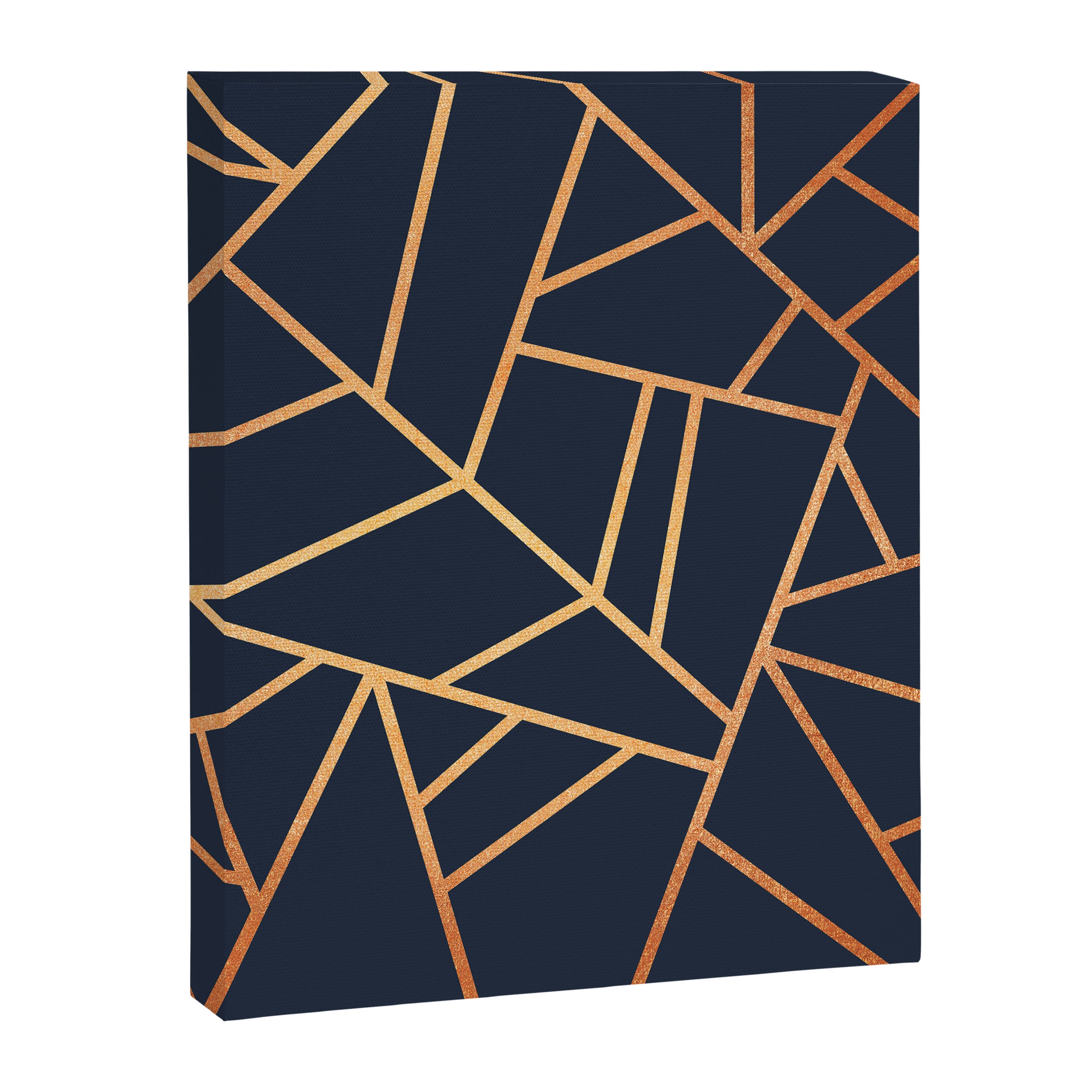 Copper and Midnight Navy Canvas Print Gallery Image 8