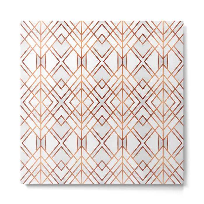 Copper Geo Metal Print Gallery Image 1
