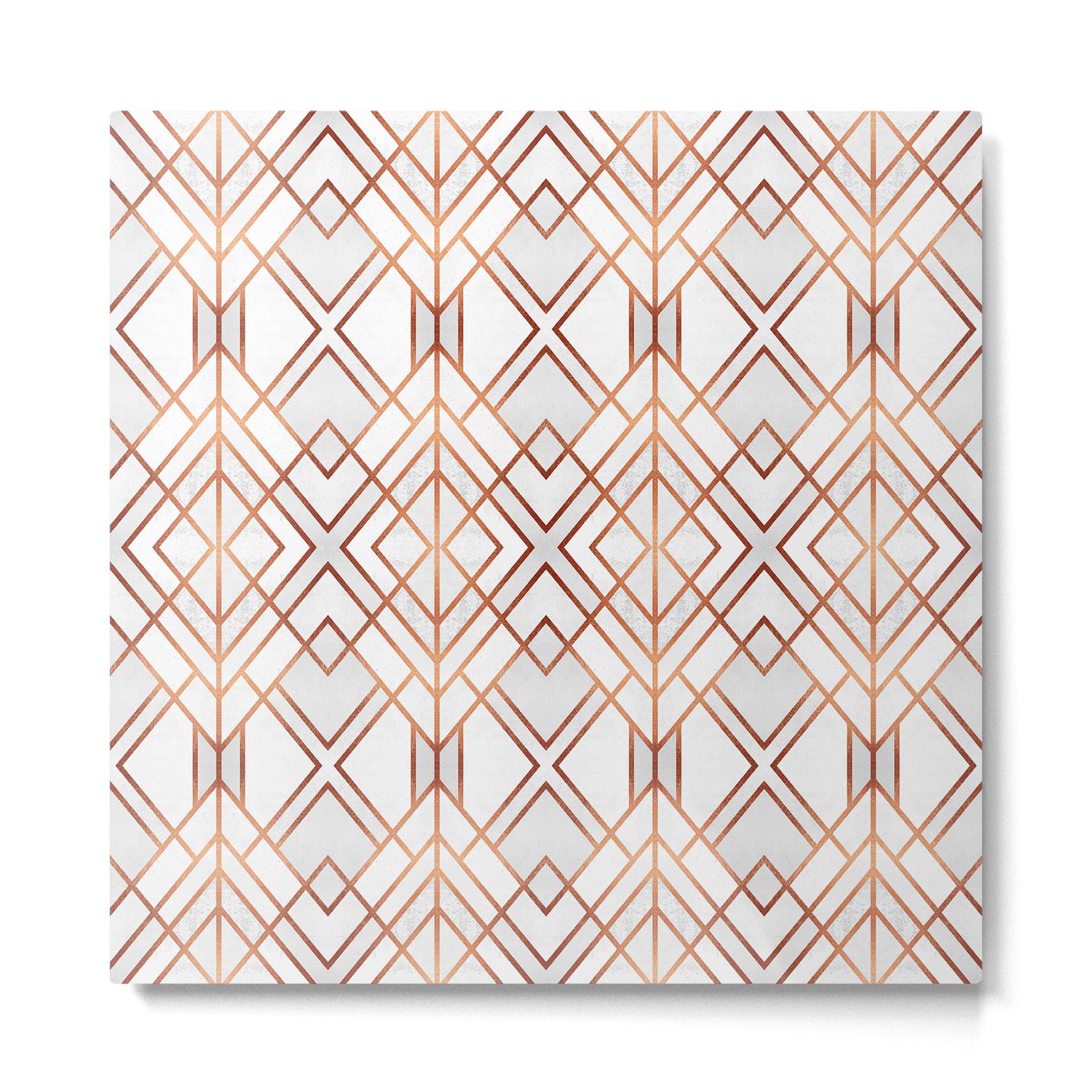 Copper Geo Metal Print Gallery Image 2