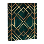 Dark Teal Geo Canvas Print Gallery Image 8