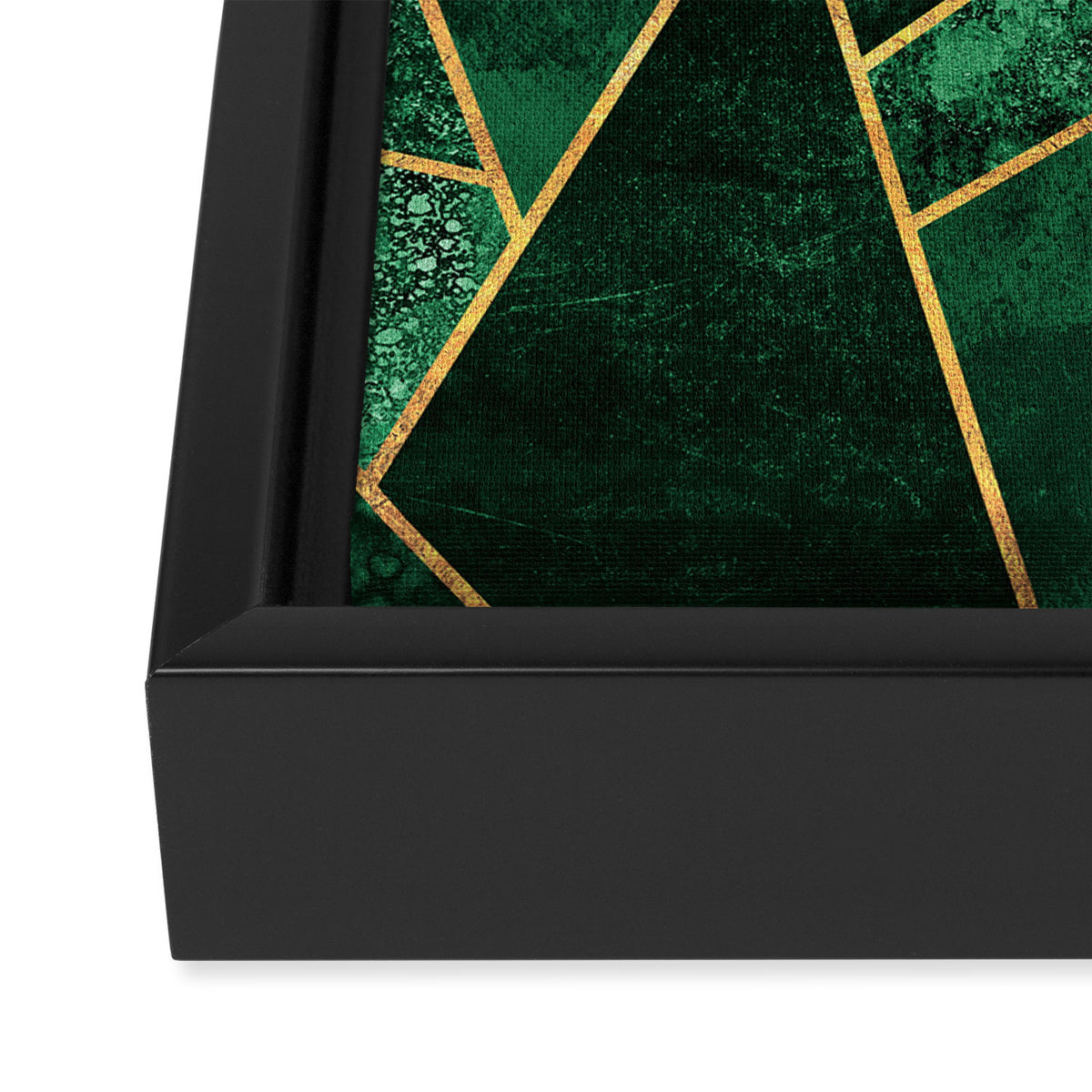 Deep Emerald Framed Canvas Print Gallery Image 3