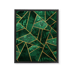 Deep Emerald Framed Canvas Print Gallery Image 8
