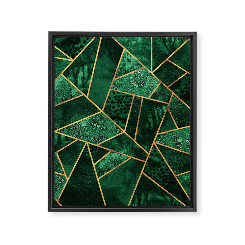 Deep Emerald Framed Canvas Print Gallery Image 8