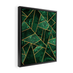 Deep Emerald Framed Canvas Print Gallery Image 2