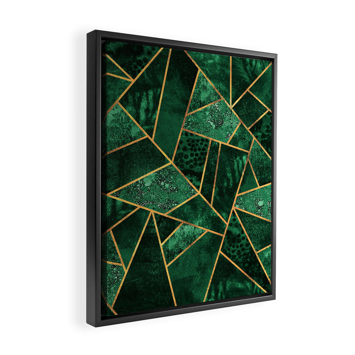 Deep Emerald Framed Canvas Print Gallery Image 2