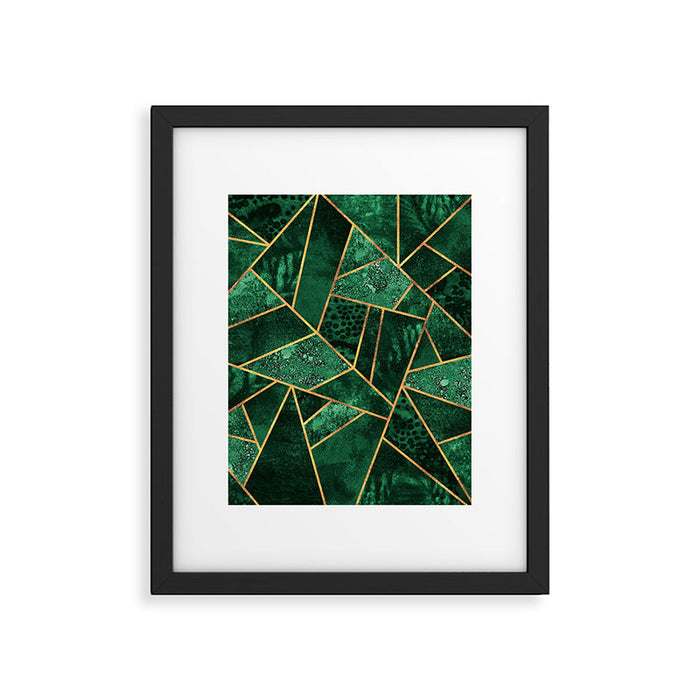 Deep Emerald Framed Art Print Gallery Image 1