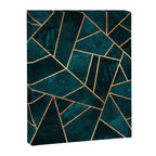 Deep Teal Stone Canvas Print Gallery Image 8