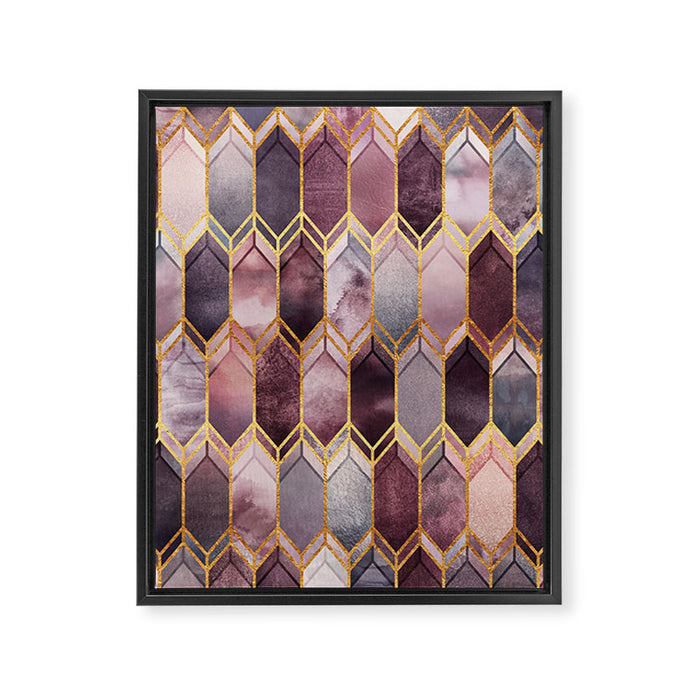 Dreamy Stained Glass 1 Framed Canvas Print Gallery Image 1