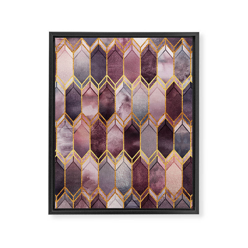 Dreamy Stained Glass 1 Framed Canvas Print Gallery Image 6