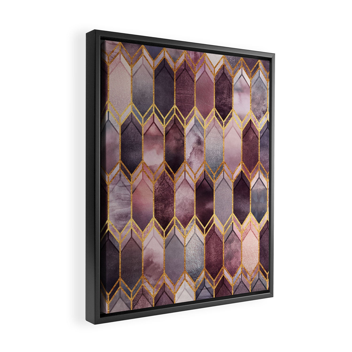 Dreamy Stained Glass 1 Framed Canvas Print Gallery Image 2