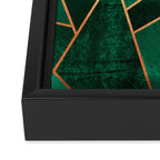 Emerald and Copper Framed Canvas Print Gallery Image 3