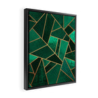 Emerald and Copper Framed Canvas Print Gallery Image 2