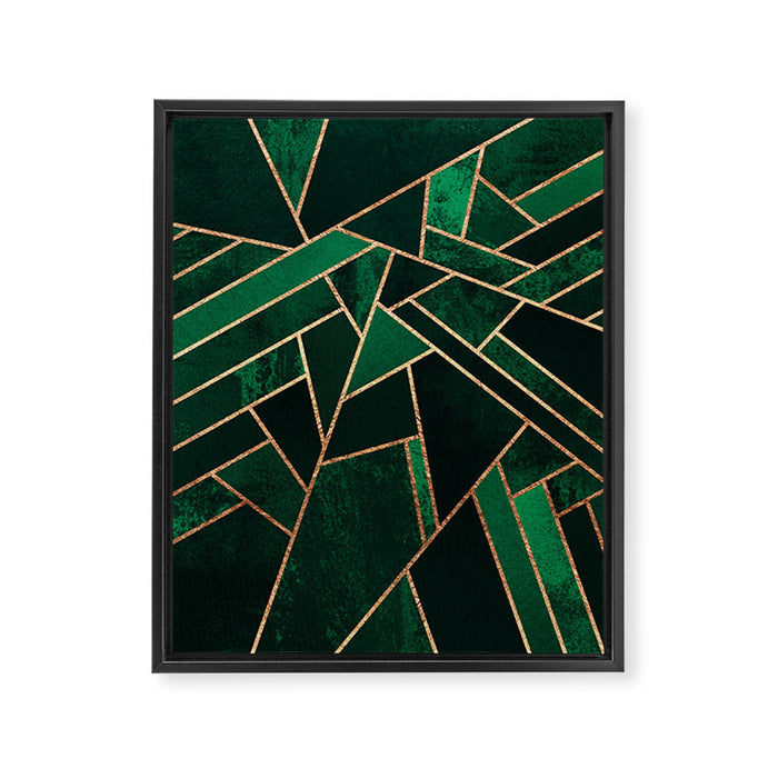 Emerald Night Framed Canvas Print Gallery Image 1