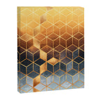 Golden Gradient Cubes Canvas Print Gallery Image 6