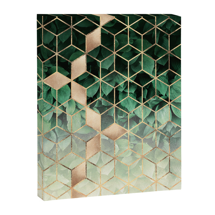 Leaves And Cubes Canvas Print Gallery Image 1