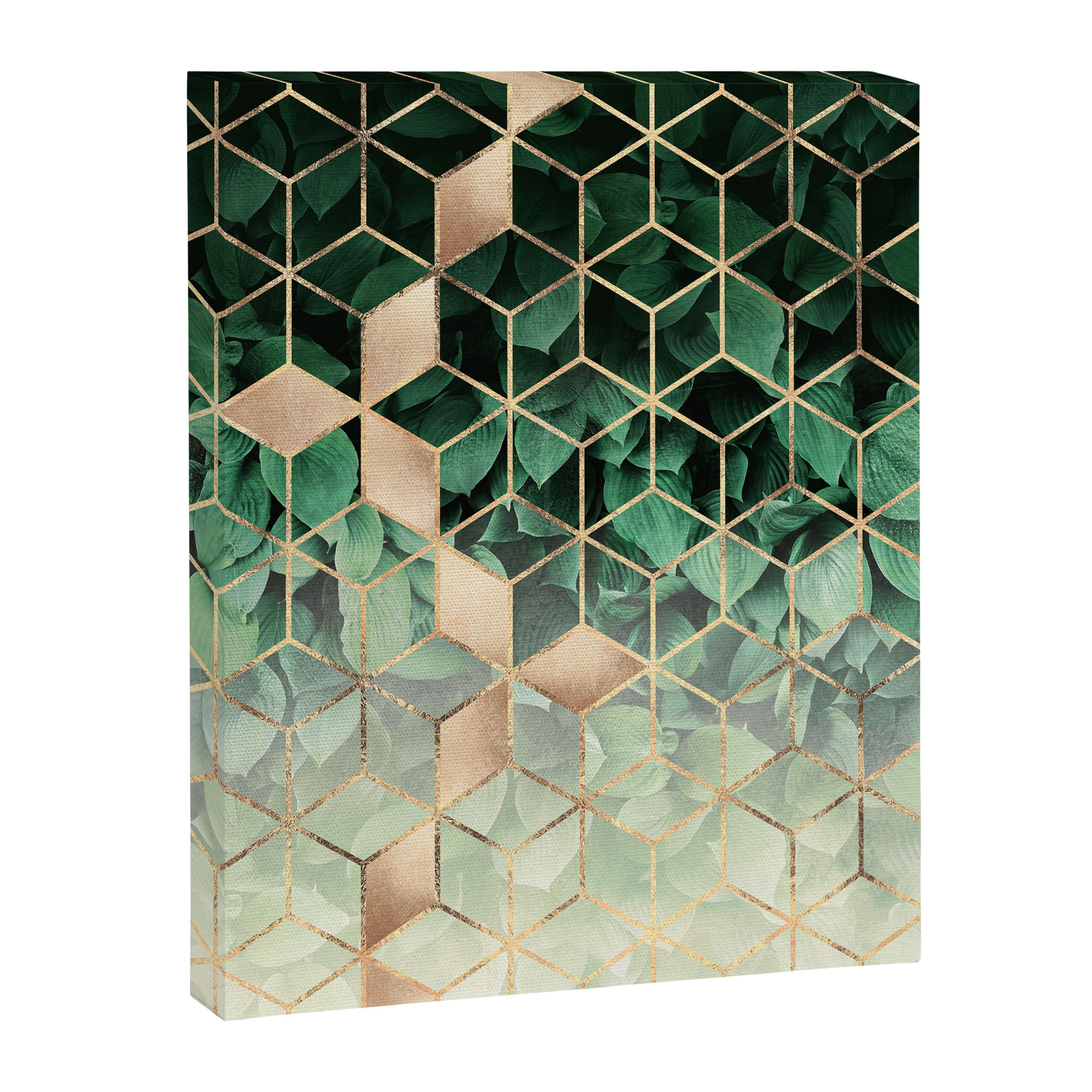 Leaves And Cubes Canvas Print Gallery Image 6
