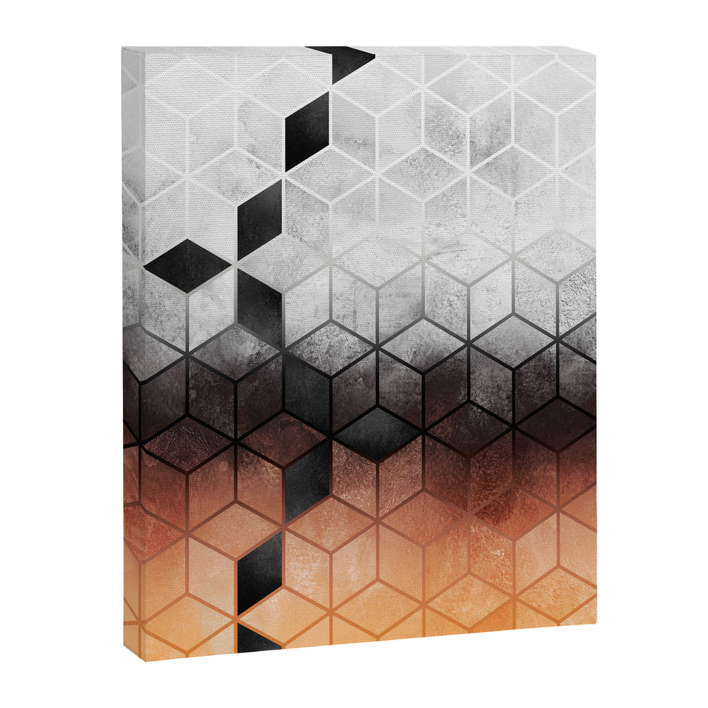 Ombre Concrete Cubes Canvas Print Gallery Image 6
