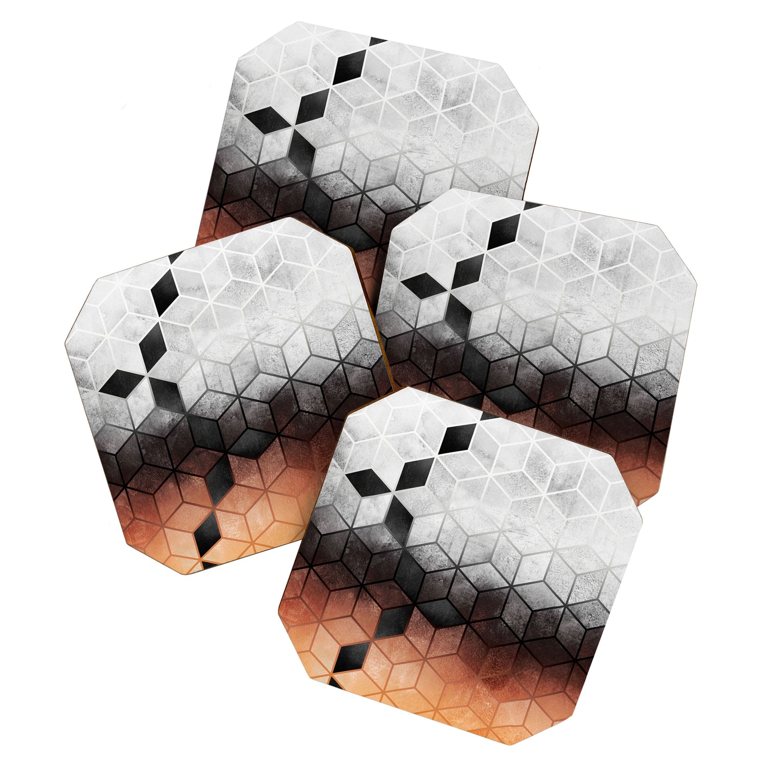 Ombre Concrete Cubes Coaster Gallery Image 1