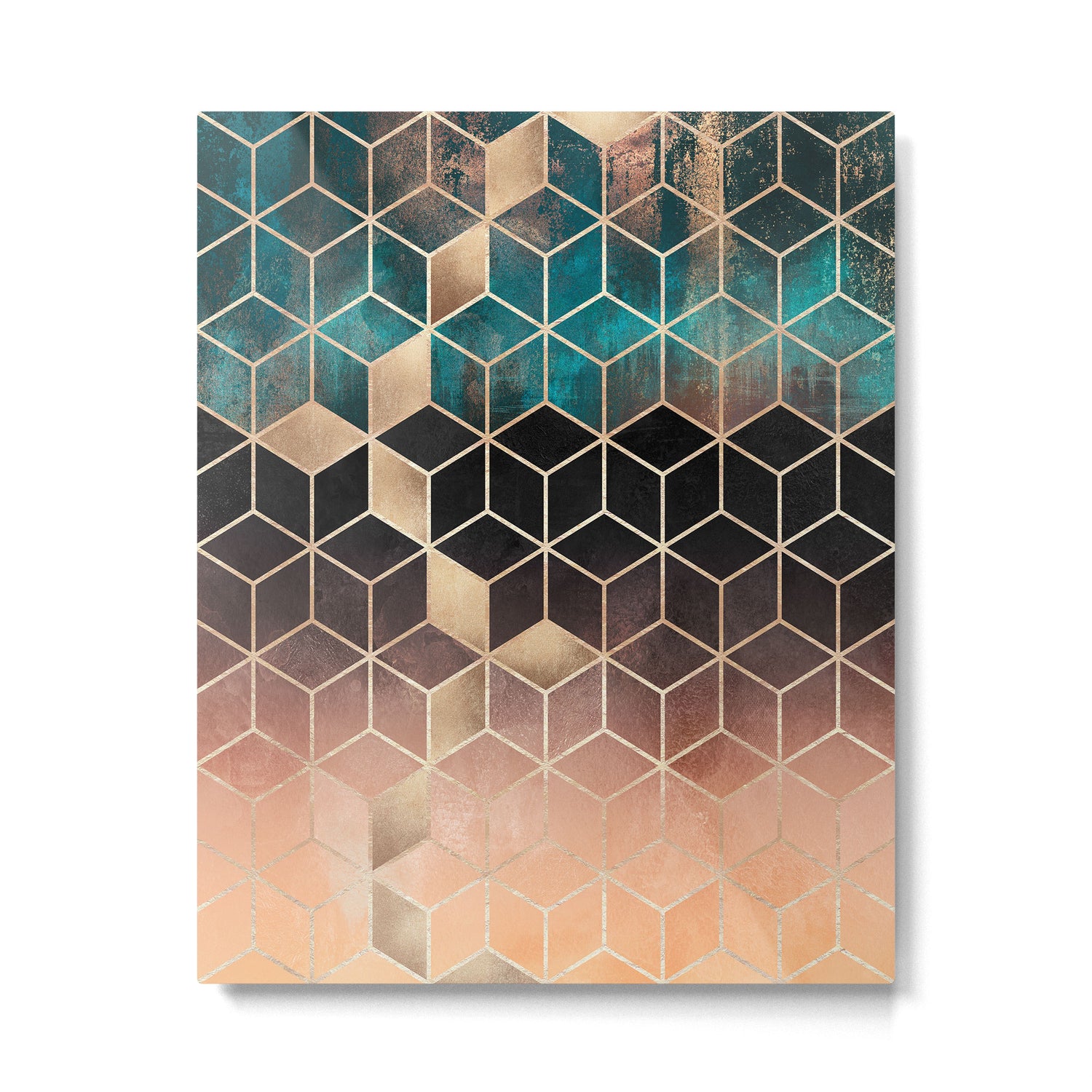 Ombre Dream Cubes Metal Print Gallery Image 4