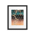 Ombre Dream Cubes Framed Art Print Gallery Image 5