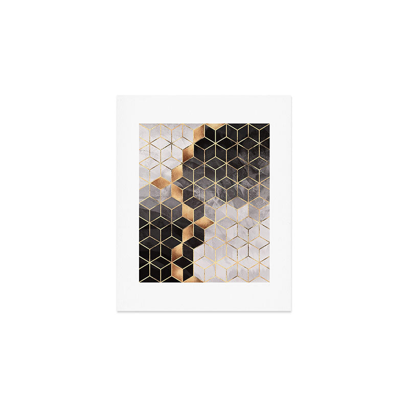 Smoky Cubes Art Print Gallery Image 1