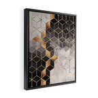 Smoky Cubes Framed Canvas Print Gallery Image 2
