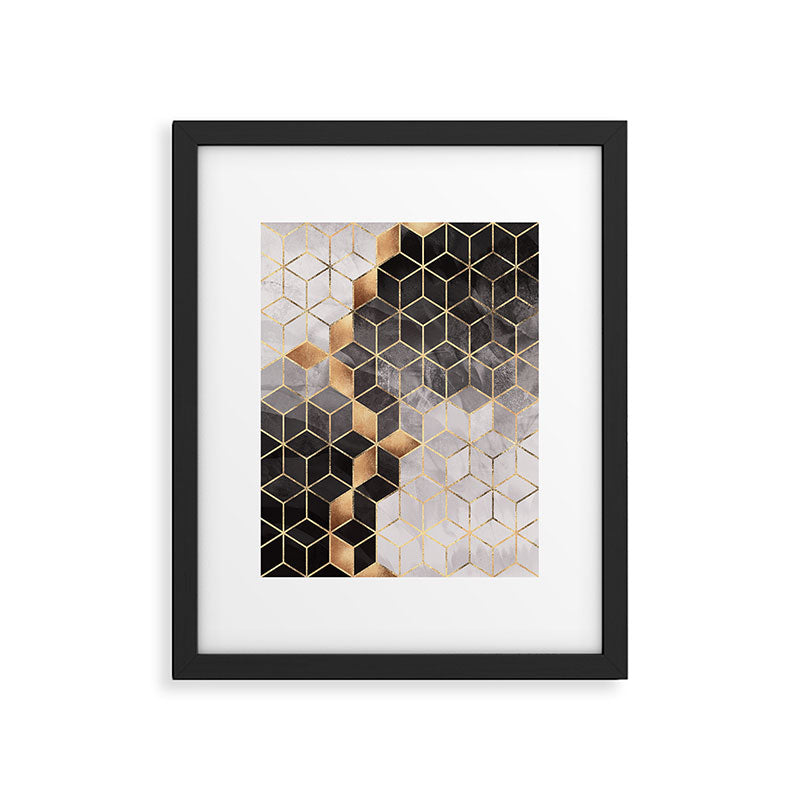 Smoky Cubes Framed Art Print Gallery Image 6
