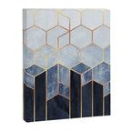 Soft Blue Hexagons Canvas Print Gallery Image 8