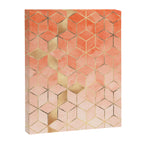 Soft Peach Gradient Cubes Canvas Print Gallery Image 6