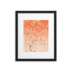Soft Peach Gradient Cubes Framed Art Print Gallery Image 5
