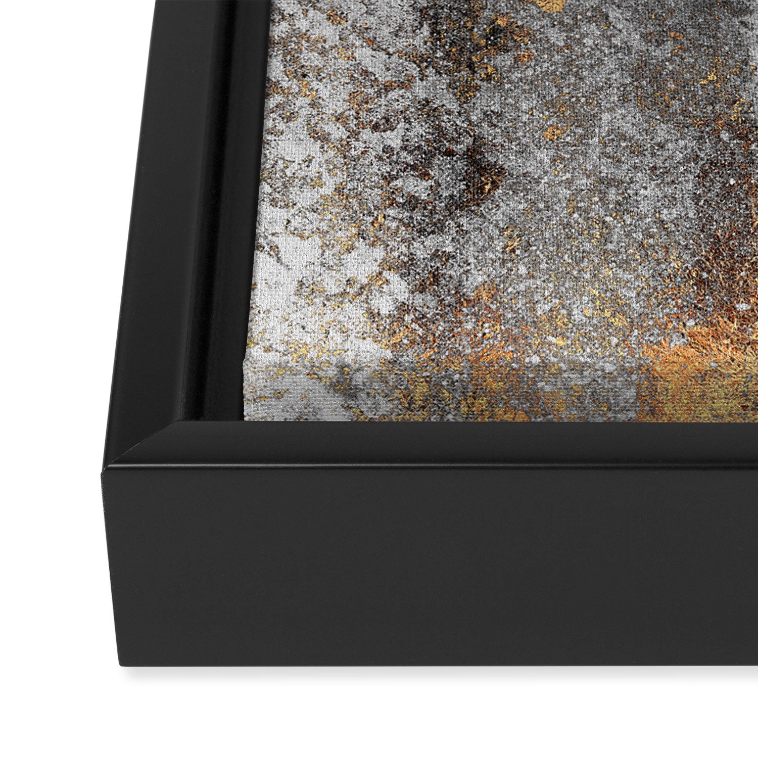 Soot And Gold Framed Canvas Print Gallery Image 3