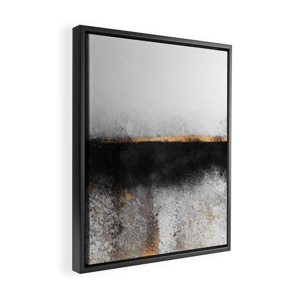 Soot And Gold Framed Canvas Print Gallery Image 2