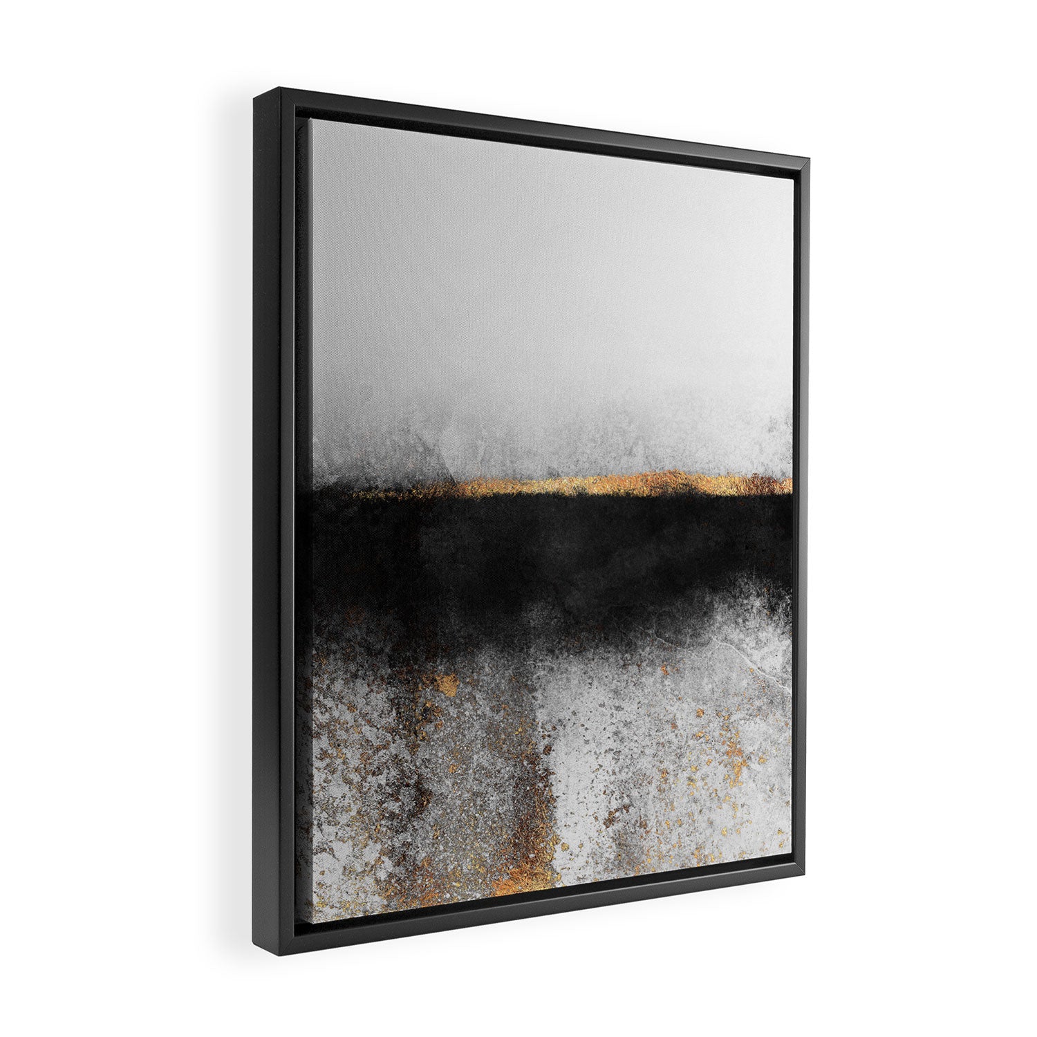 Soot And Gold Framed Canvas Print Gallery Image 2