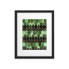 Stained Glass 5 - Forest Green Framed Art Print Gallery Image 5