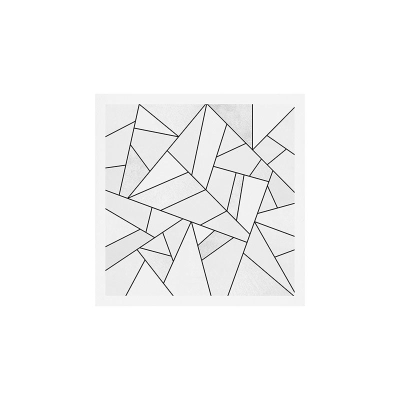 White Stone / Black Lines Art Print Gallery Image 1