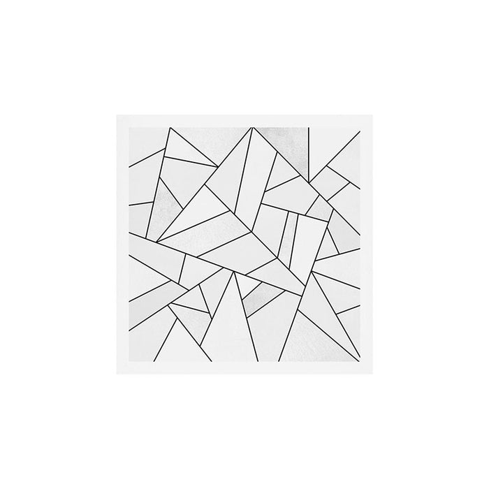 White Stone / Black Lines Art Print Gallery Image 1